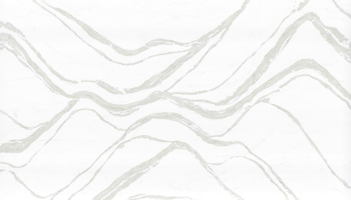 OLK7528 빅 웨이브 천연 돌 스타일 계약자 및 도매업자의 좋아하는 쿼츠 돌 표면