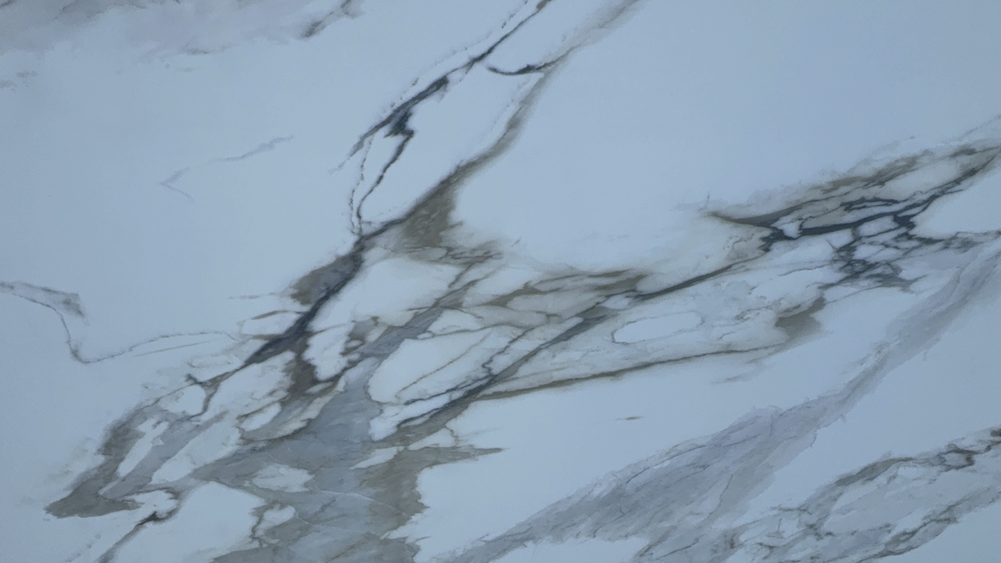 OLK1003G Calacatta Gold New Collection 전체 바디 프린트 쿼츠 스톤 HD 잉크젯 프린트 기술 슬래브