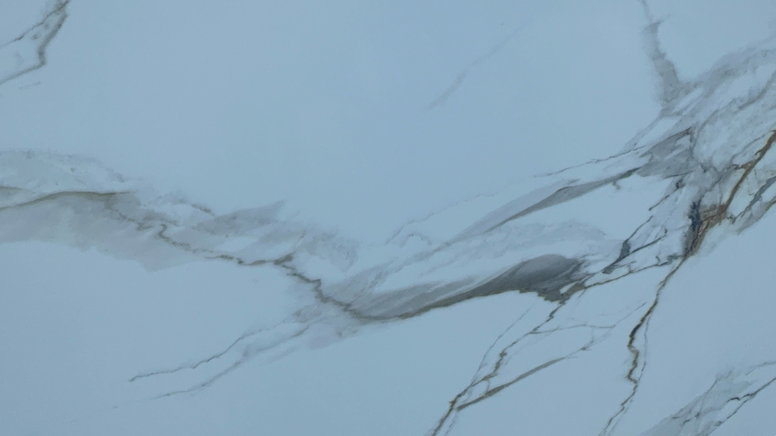 OLK1003G Calacatta Gold New Collection 전체 바디 프린트 쿼츠 스톤 HD 잉크젯 프린트 기술 슬래브