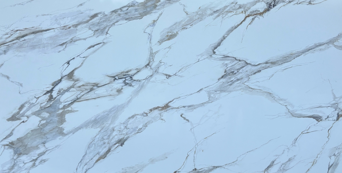 OLK1003G Calacatta Gold New Collection 전체 바디 프린트 쿼츠 스톤 HD 잉크젯 프린트 기술 슬래브